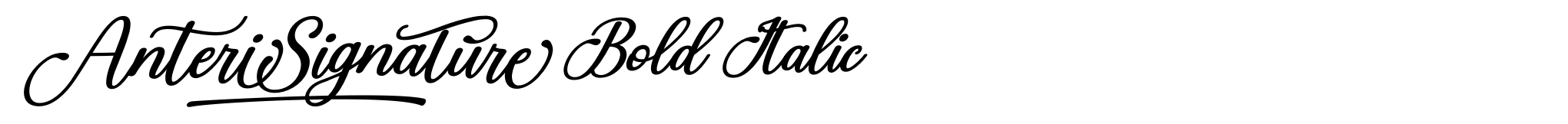 Anteri Signature Bold Italic image